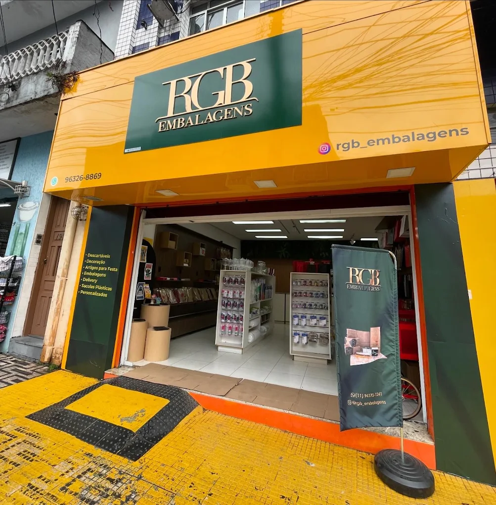 Fachada da loja RGB Embalagens